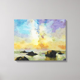 *~ Italië AP12 Beach Spiaggia delle cannelle Itali Canvas Afdruk