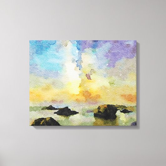 *~ Italië AP12 Beach Spiaggia delle cannelle Itali Canvas Afdruk (Voorkant)