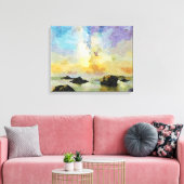 *~ Italië AP12 Beach Spiaggia delle cannelle Itali Canvas Afdruk (Insitu (Woonkamer))