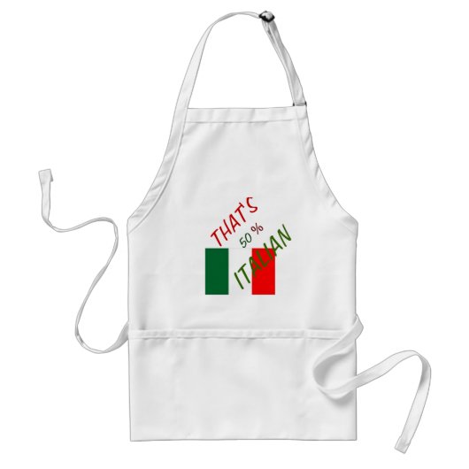 ITALIË APRON AANGEPAST 50 % ITALIAANS STANDAARD SCHORT (Voorkant)