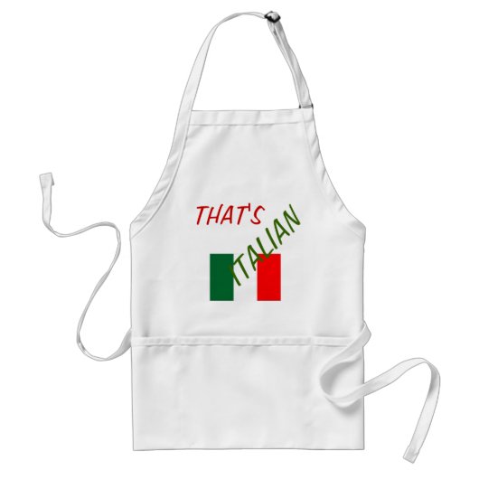 ITALIË APRON CUSTOMIZE STANDAARD SCHORT (Voorkant)