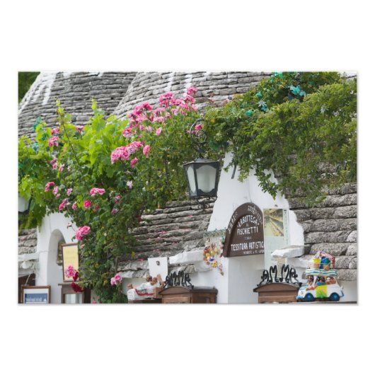 Italië, Apulië, Alberobello, Terra dei Trulli Foto Afdruk (Voorkant)