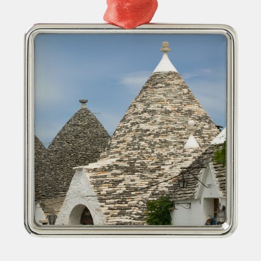 Italië, Apulië, Alberobello, Terra dei Trulli Metalen Ornament (Voorkant)