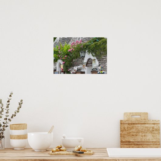 Italië, Apulië, Alberobello, Terra dei Trulli Poster (Keuken)