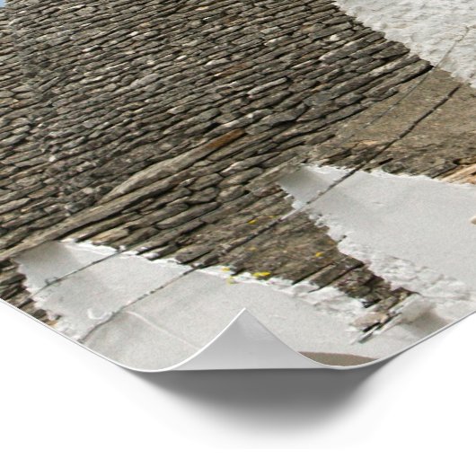 Italië, Apulië, Alberobello, Terra dei Trulli Poster (Hoek)