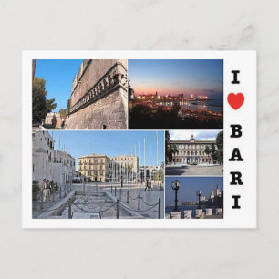 Italië - Apulië - Bari - I Love - Briefkaart