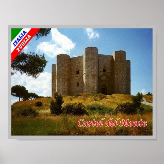 Italië - Apulië - Castel del Monte - Poster (Voorkant)