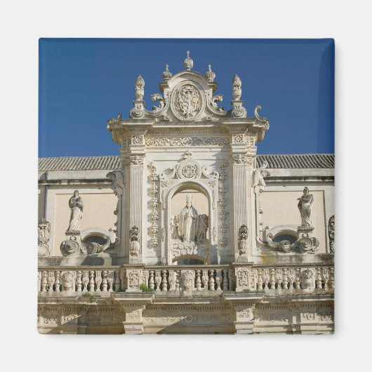 Italië, Apulië, Lecce, Piazza del Duomo, Palazzo Magneet (Voorkant)