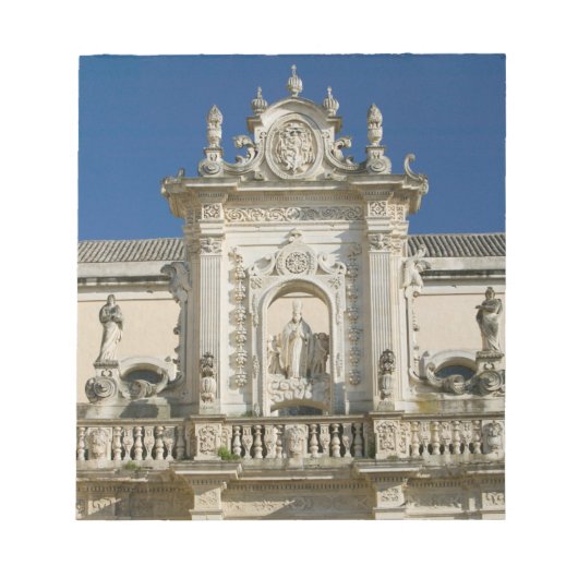 Italië, Apulië, Lecce, Piazza del Duomo, Palazzo Notitieblok (Voorkant)