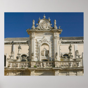 Italië, Apulië, Lecce, Piazza del Duomo, Palazzo Poster