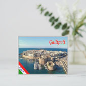 Italië - Apulië - Salento - Gallipoli - oude stad Briefkaart (Staand voorkant)