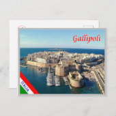Italië - Apulië - Salento - Gallipoli - oude stad Briefkaart (Voorkant / Achterkant)