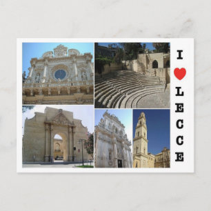 Italië - Apulië - Salento - Lecce - I Love - Briefkaart