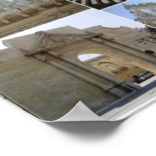 Italië - Apulië - Salento - Lecce - I Love - Poster (Hoek)