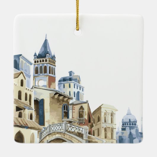 Italië Architectuur Keramisch Ornament (Achterkant)