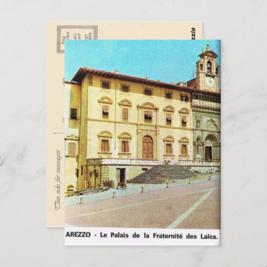 Italië, Arezzo, FratMoederschap Paleis Briefkaart (Voorkant / Achterkant)