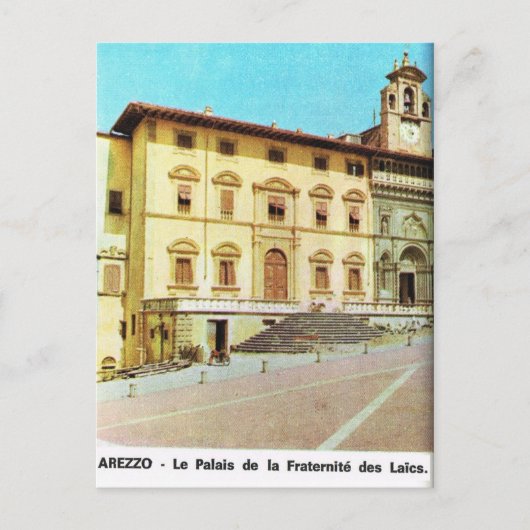  Italië, Arezzo, FratMoederschap Paleis Briefkaart (Voorkant)