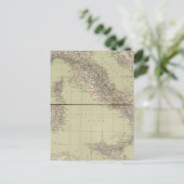 Italië Atlas Map Briefkaart (Staand voorkant)