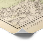 Italië Atlas Map Poster (Hoek)