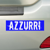 Italië "AZZURRI" Bumpersticker (Op auto)