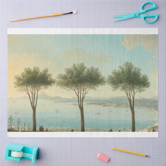 Italië Baai van Napels ontkoppelingspapier Tissuepapier (Craft)