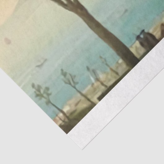 Italië Baai van Napels ontkoppelingspapier Tissuepapier (Detail)