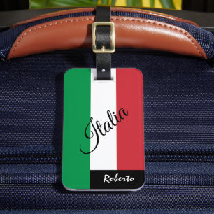 Italië Bagage Labels, Italia, Naam, Italiaanse Vla Bagagelabel