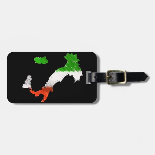Italië Bagagelabel (Voorkant horizontaal)