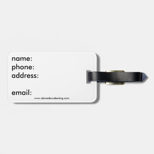 Italië - Bagagelabel - Venetië (Achterkant horizontaal)