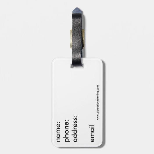 Italië - Bagagelabel - Venetië (Achterkant verticaal)