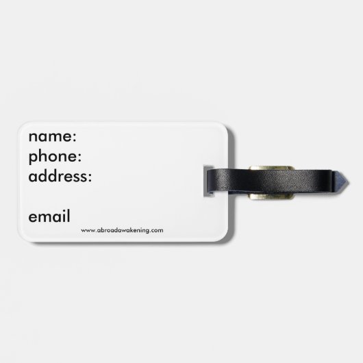 Italië - Bagagelabel - Venetië (Achterkant horizontaal)