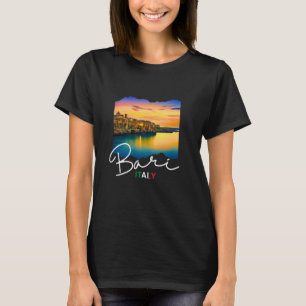 Italië Bari Souvenir Zonsondergang in Bari Italië T-shirt