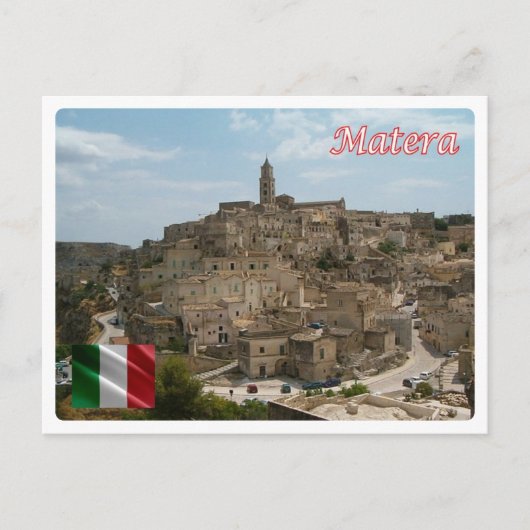 Italië - Basilicata - de Sassi van Matera - Briefkaart (Voorkant)