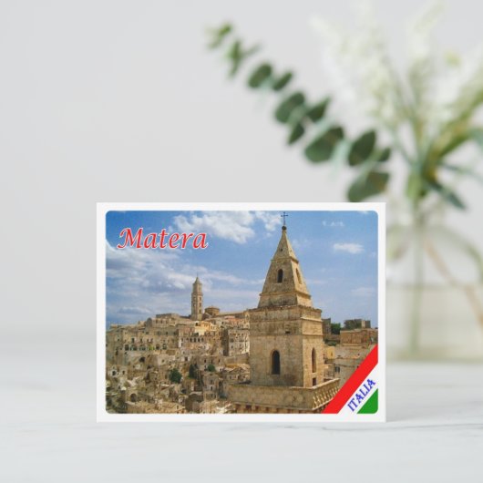 Italië - Basilicata - Matera - Briefkaart (Staand voorkant)