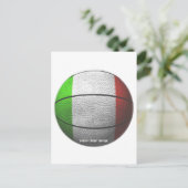 Italië Basketbal Briefkaart (Staand voorkant)