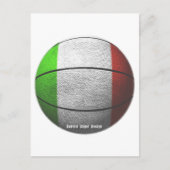 Italië Basketbal Briefkaart (Voorkant)