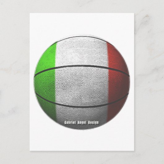 Italië Basketbal Briefkaart (Voorkant)