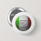 Italië Basketbal Ronde Button 5,7 Cm (Voorkant /achterkant)