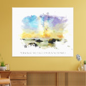 *~ Italië Beach Spiaggia delle cannelle AP12 Itali Canvas Afdruk (Insitu (Woonkamer))