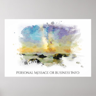 *~* Italië Beach Spiaggia delle cannelle AP12 Poster