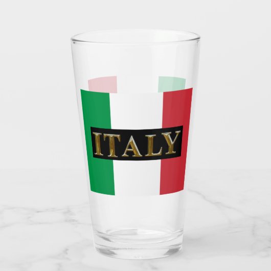ITALIË BEER GLASS GLAS (Achterkant)