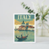 Italië  bekende reisplaats briefkaart (Staand voorkant)