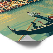 Italië bekende reisplaats poster (Hoek)