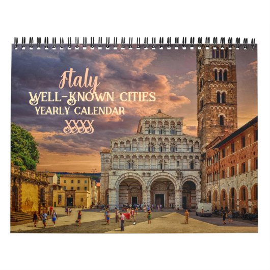 Italië Bekende steden Europa Kalender (Hoes)
