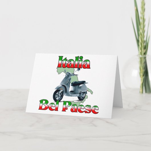 Italië Bel paese. Feestdagen Kaart (Voorkant)