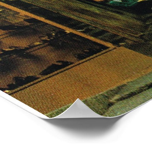 Italië, Bellagio, Stadstraat Poster (Hoek)