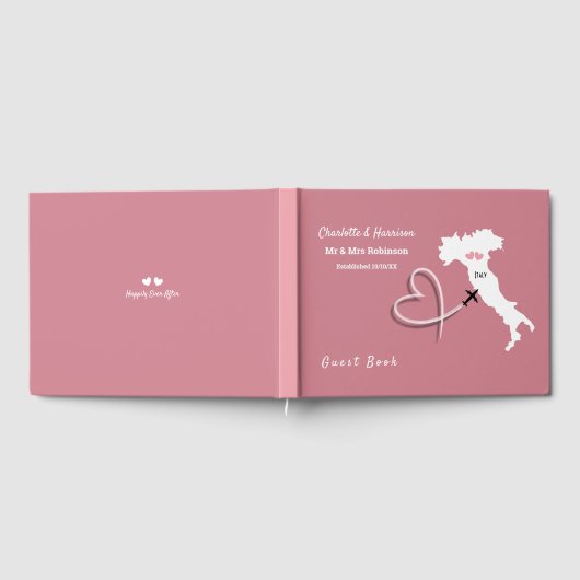 Italië bestemming bruiloft gastenboek (Volledig)