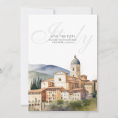 Italië Bestemming Bruiloft Save the Date Kaart (Voorkant)