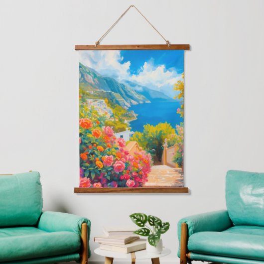 Italië Bloemen Hangend Wandkleed (Woonkamer)