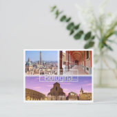 Italië, BOLOGNA, Piazza Maggiore, Twee torens, Briefkaart (Staand voorkant)